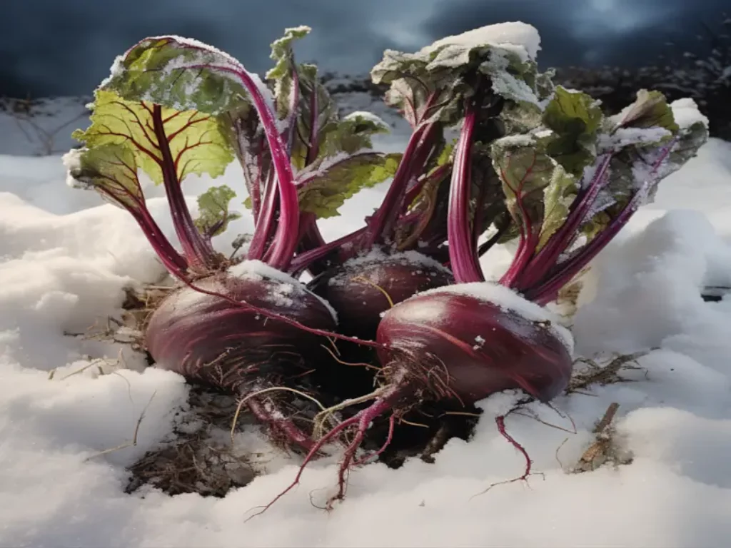 Hochbeet im Winter Bild 