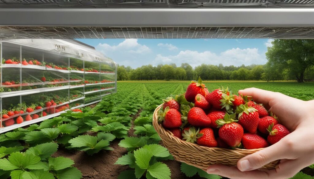 Erdbeeren ernten und lagern