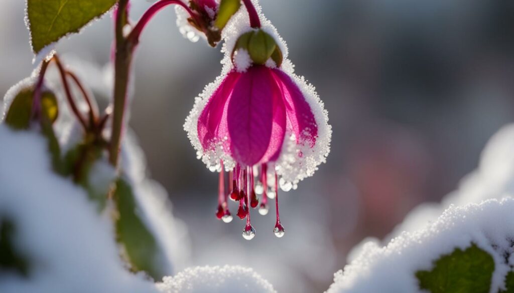 Fuchsien vor Frost schützen