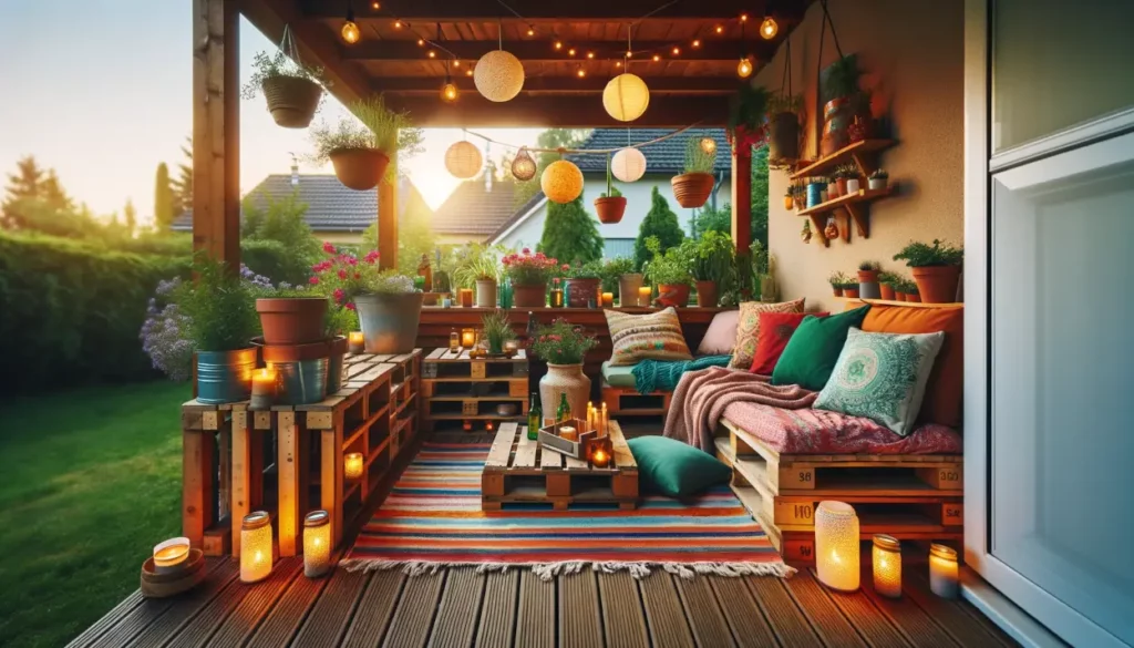 Terrasse gestalten mit wenig Geld Tipps und ideen